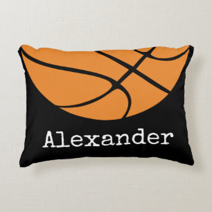 Basketball Player Personalised with name  number A Decorative Cushion