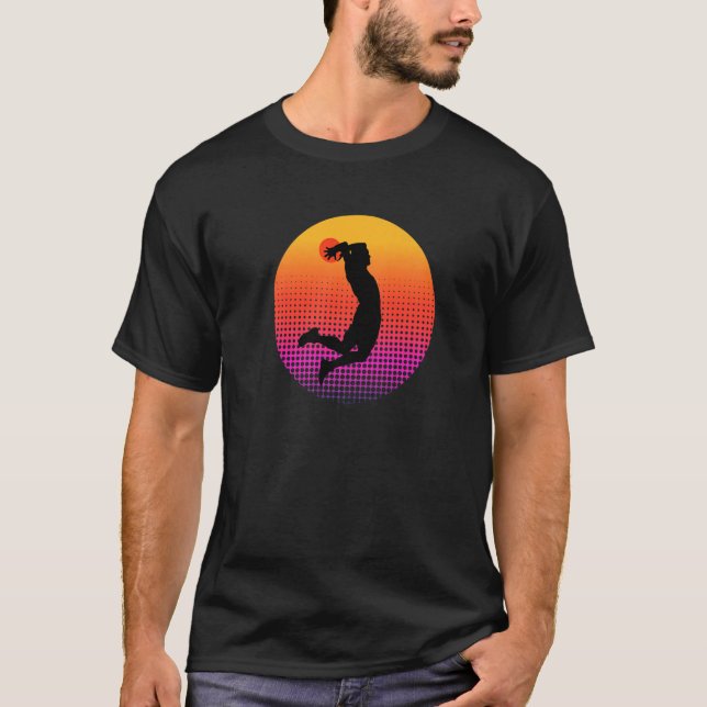 Basketball Player Playing Basketball Ball Sports S T-Shirt (Front)