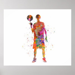 Basketball player poster