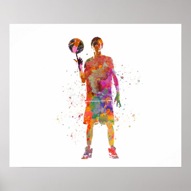 Basketball player poster (Front)