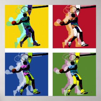 Basketball player poster