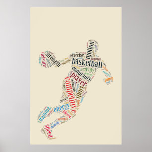 Basketball player poster