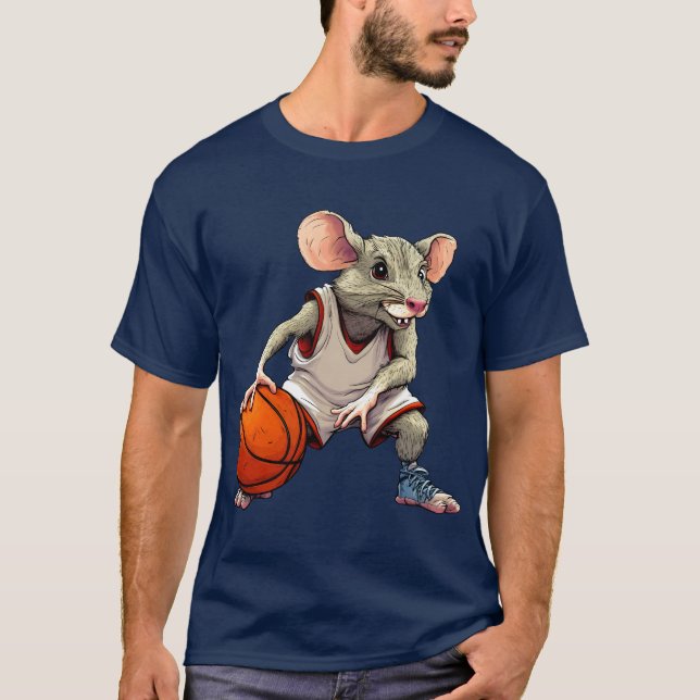 Basketball player Rat T-Shirt (Front)