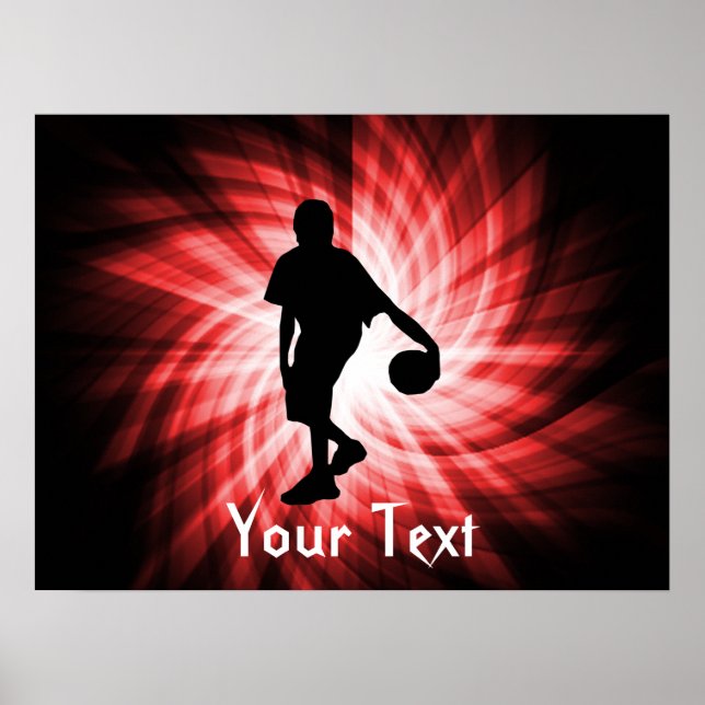 Basketball Player; Red Poster (Front)