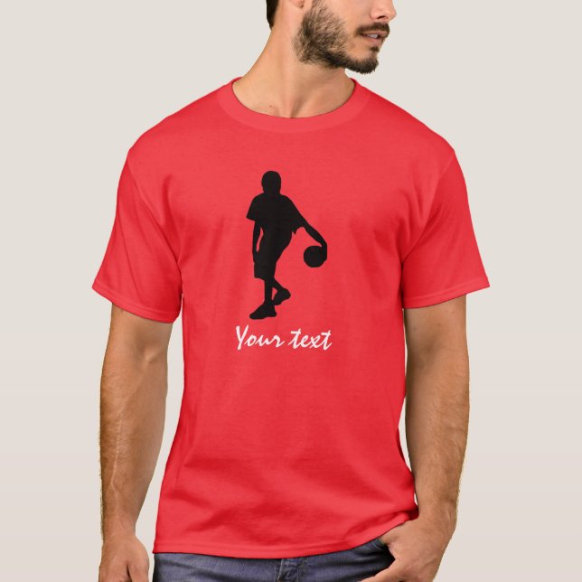 Basketball Player; Red T-Shirt (Front)