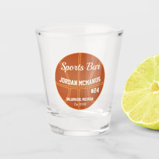 Basketball Player Shot glass