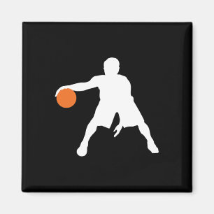 Basketball Player Silhouette In Motion 1 Magnet