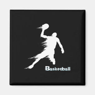 Basketball Player Silhouette In Motion 2  Magnet