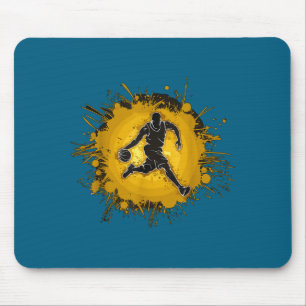 Basketball Player Silhouette Mouse Mat
