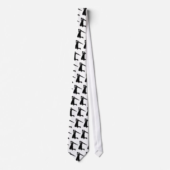 Basketball Player Silhouette Tie (Front)