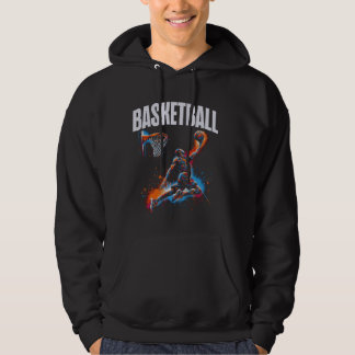 Basketball Player Slam Dunk Artwork Hoodie