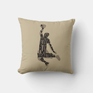 Basketball player slam dunk cushion