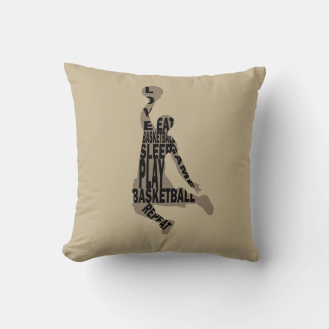 Basketball player slam dunk cushion (Front)