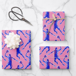 Basketball Player Slam Dunk Wrapping Paper Sheet