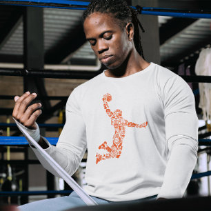Basketball Player Slam The Ball Symbology T-Shirt