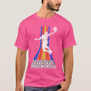 Basketball Player Sports Dunking Vintage Retro gir T-Shirt