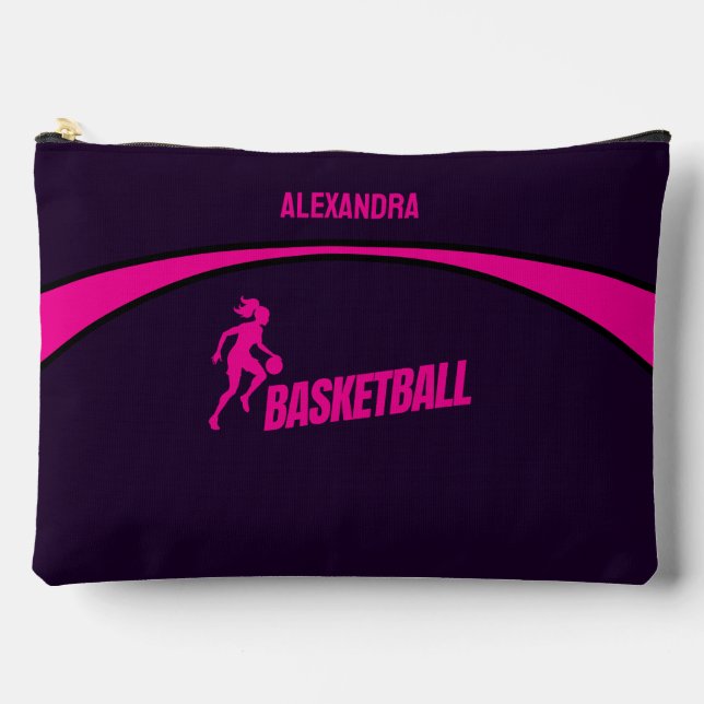Basketball Player, Team, Birthday Girl Gift     Accessory Pouch (Front)