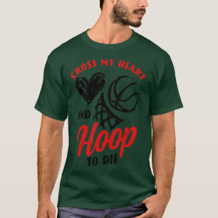 Basketball Player Team Coach Heartbeat Hoops Pun T-Shirt