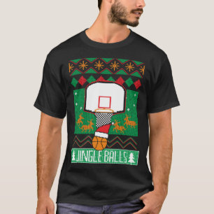 Basketball Player Ugly Christmas Sweater Jingle Ba