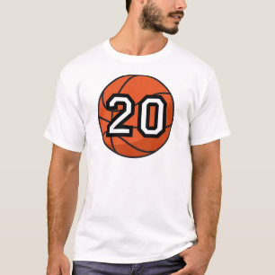 Basketball Player Uniform Number 20 Gift T-Shirt
