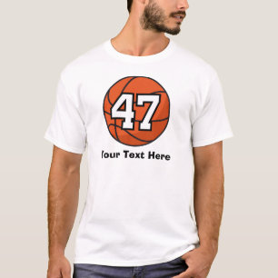 Basketball Player Uniform Number 47 Gift Idea T-Shirt