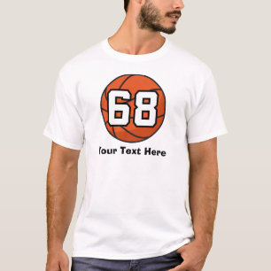 Basketball Player Uniform Number 68 Gift Idea T-Shirt