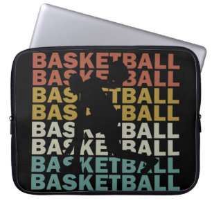 Basketball player vintage laptop sleeve