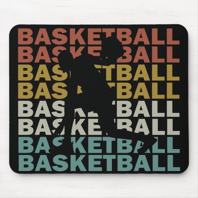 Basketball player vintage mouse mat (Front)