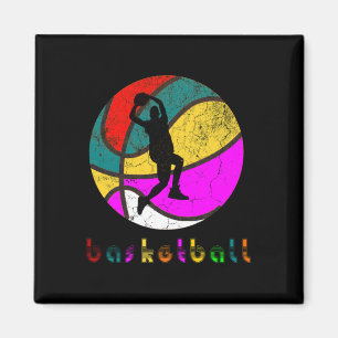 Basketball Player Vintage Retro Gift  Magnet