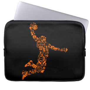 Basketball Player Vintage Sports Athlete Laptop Sleeve