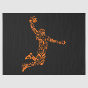 Basketball Player Vintage Sports Athlete Tissue Paper