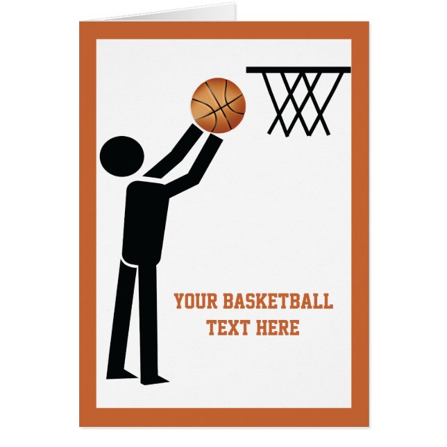 Basketball player with ball custom (Front)