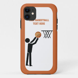 Basketball player with ball custom iPhone 11 case