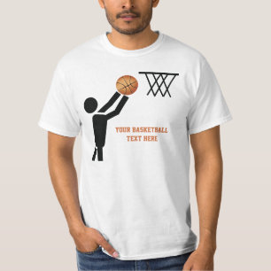 Basketball player with ball custom T-Shirt