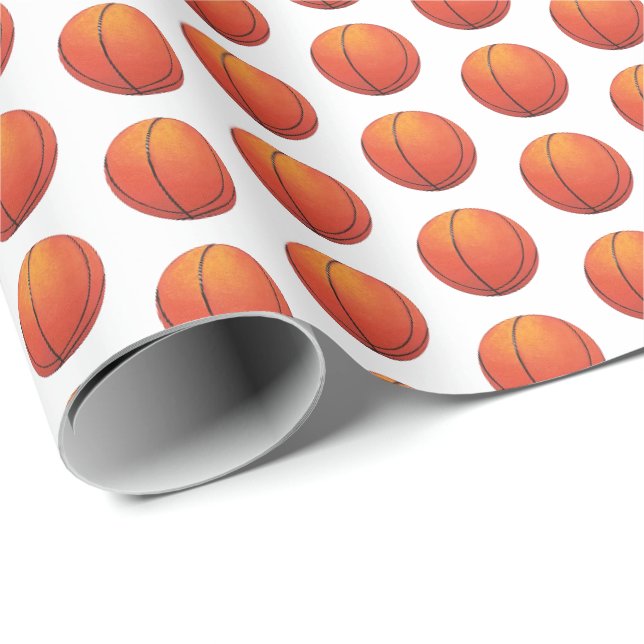 Basketball Player Wrapping Paper (Roll Corner)