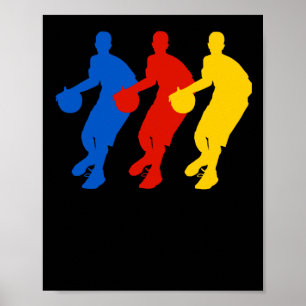 Basketball Players (bry For Dark Shirts) Poster