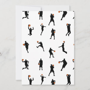Basketball Players College BBall Sports  Holiday Card