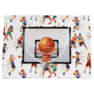 Basketball Players Large Gift Bag