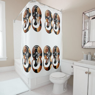 Basketball Players Number 33,  Shower Curtain