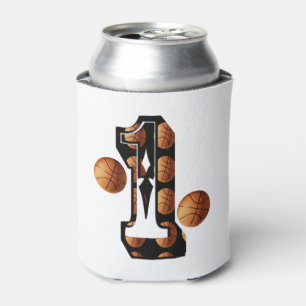 Basketball Players Number One With Basketballs, Can Cooler