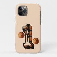 Basketball Players Number One With Basketballs, 