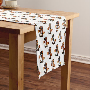 Basketball Players Number One With Basketballs, Short Table Runner