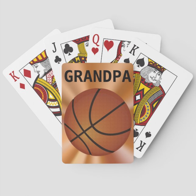 Basketball Playing Cards, Basketball Gift Ideas Cards (Back)