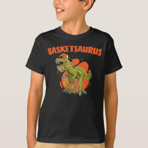 Basketball playing Trex Funny Dino Sport T-Shirt