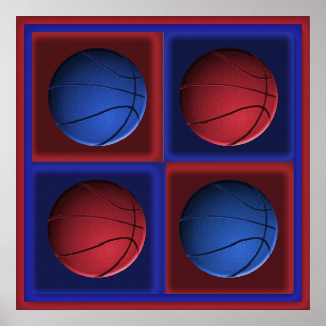 Basketball Pop Art Poster (Front)