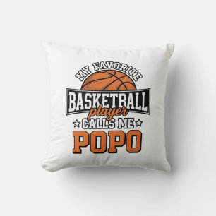 Basketball Popo Funny Vintage Sports Design_1 Cushion