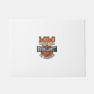Basketball Popo Funny Vintage Sports Design_1 Doormat