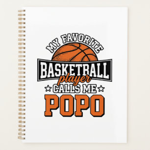 Basketball Popo Funny Vintage Sports Design_1 Planner