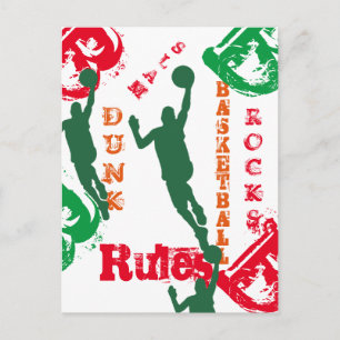 BASKETBALL POSTCARD