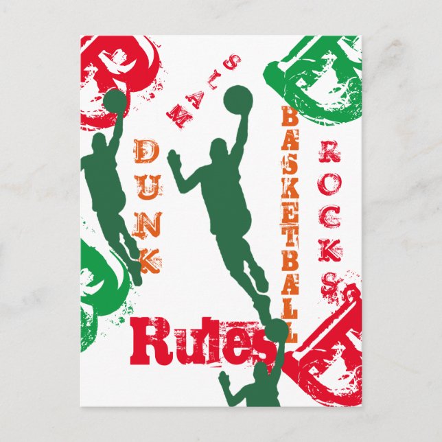 BASKETBALL  POSTCARD (Front)